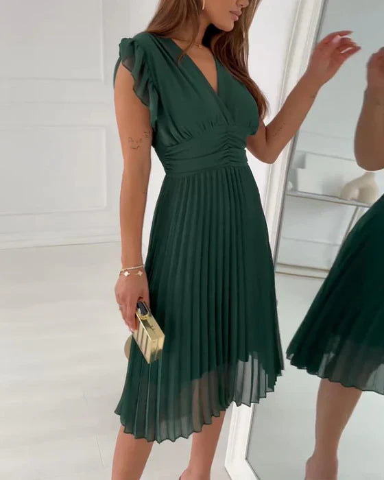 VOGUE™ - ELEGANTE PLOOI JURK