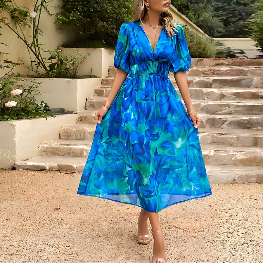 VOGUE™ -  V-HALS MIDI JURK