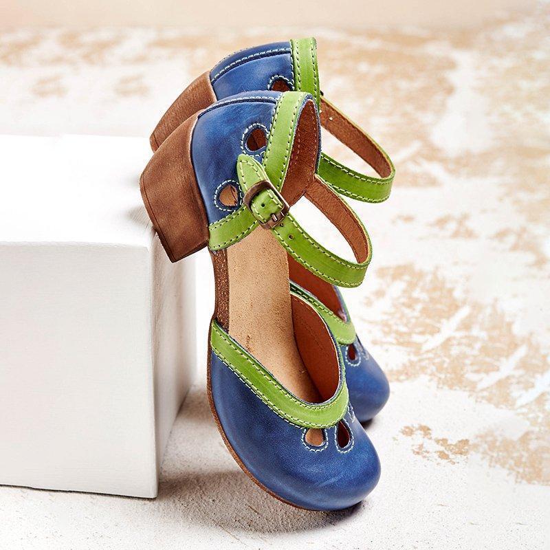 VOGUE™ - ORTHOPEDISCHE SANDALEN MET LAGE HAK