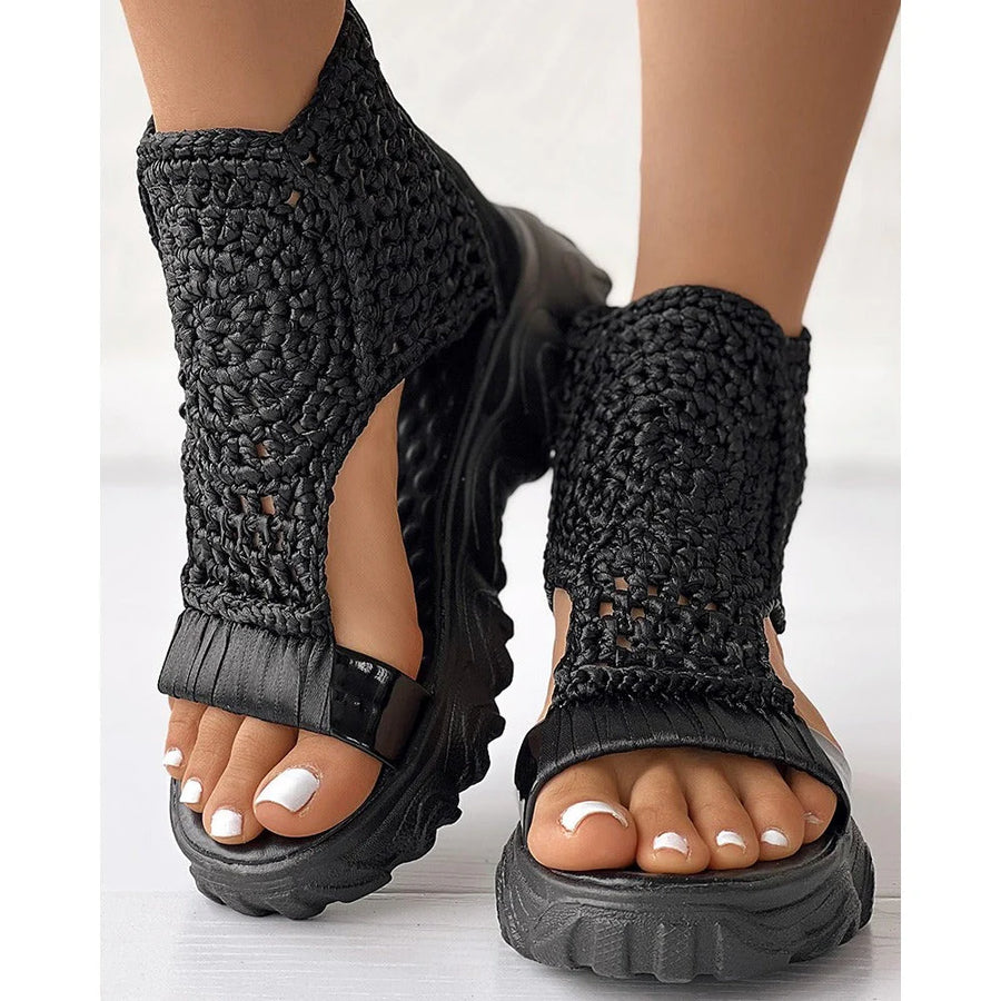 VOGUE™ - GEVLOCHTEN SANDAAL