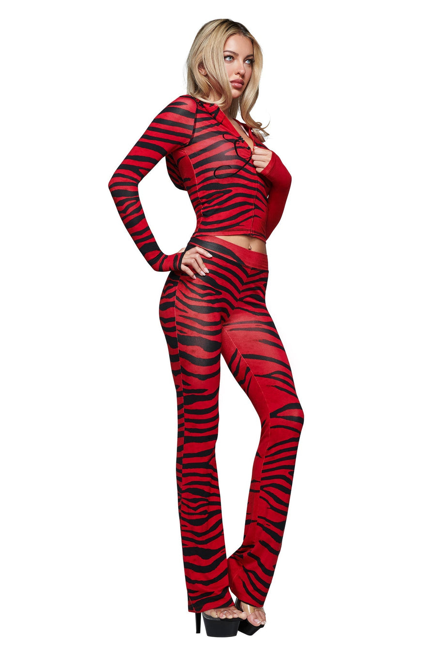 BLARE broek – rood – Volledige set