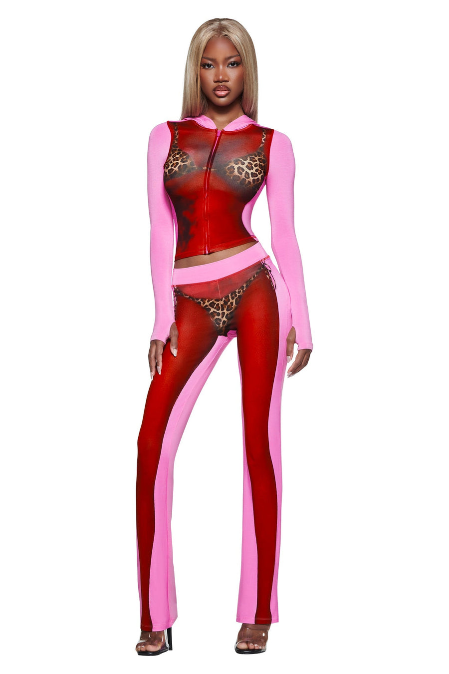T-REX BLARE broek – roze – Volledige set