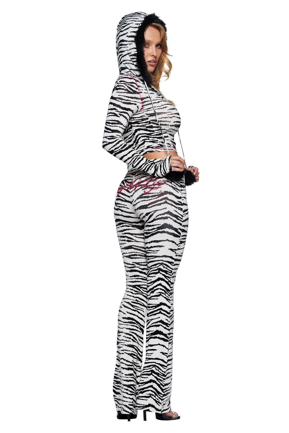 YVL BLARE broek – zebraprint – Volledige set