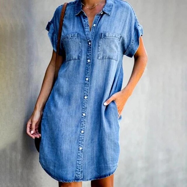 VOGUE™ -  SlimFit Denim Jurk